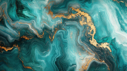 Wall Mural - emerald and blue marble stone textured background