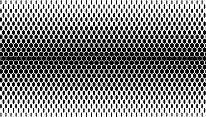 Poster - black and white transition background. landscape pattern with halftone. vector format illustration