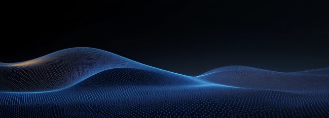 Poster - dots and lines from digital technology. futuristic background for presentation design. 3d illustrati