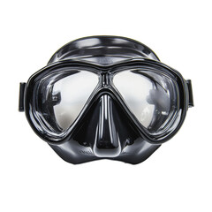 PNG Scuba diving mask close-up on a white background