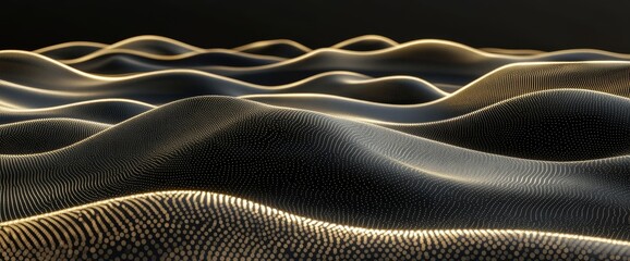 Poster - Gold and black abstract light pattern with gradient background, golden diagonals and shadows, luxury and elegant texture element.