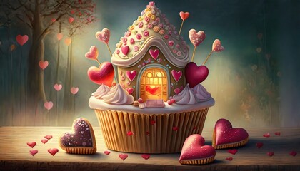 Wall Mural - cupcake