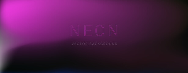Poster - Abstract blurred background with neon purple gradations.