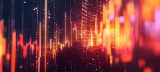 Wall Mural - 4. A dynamic graph with Bitcoin prices soaring, set against a sleek digital backdrop
