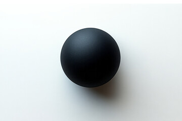 Poster - A pure white background with a single, perfectly round black dot, drawing the eye to the simplicity of contrast,