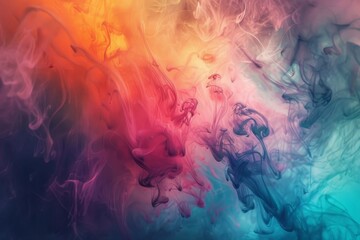 Poster - A lively fabric surface with wavy patterns in multiple colors, offering a rich and textured visual experience, Harmonious colors blending seamlessly together, AI generated
