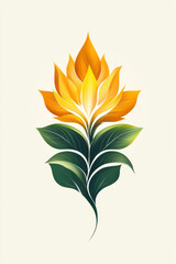 Poster - A sleek and innovative logo for a green energy company, symbolizing renewable energy sources like wind and solar,