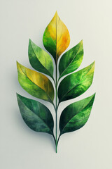 Poster - A modern and minimalistic logo for a green building materials company, incorporating elements of nature and sustainability,