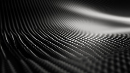 Wall Mural - Abstract Black and White Wave Pattern