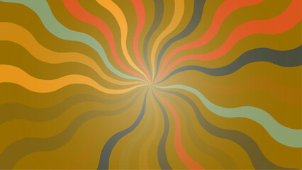 Wall Mural - Retro background with rays or stripes in the center. Sunburst or solar burst retro background. Starburst abstract background. Vector illustration