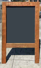 Wall Mural - Sandwich board chalkboard sign with background