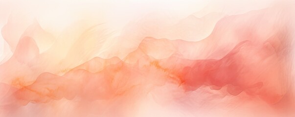 Peach light watercolor abstract background 