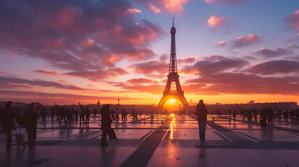 Poster - beautiful eiffel tower