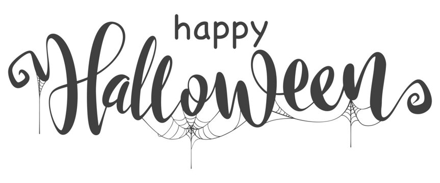 Halloween lettering. Vector eps
