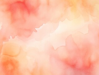 Wall Mural - Peach watercolor abstract halftone background pattern