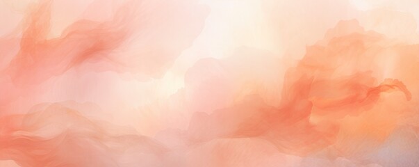 Wall Mural - Peach watercolor abstract halftone background pattern