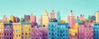 © Withun - Urban culture flat design top view city life animation vivid