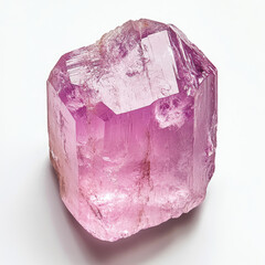 Lustrous Kunzite Gemstone Detailed Photography: Radiant Pink Elegance