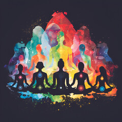 Wall Mural - Meditation, purification of the soul