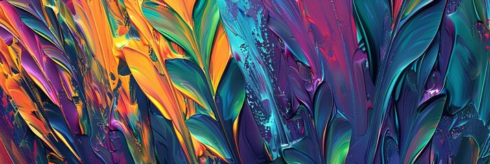 Poster - An energetic and visually striking abstract artwork showcasing swirling colors along with dynamic movement throughout