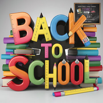 Back to school background design.