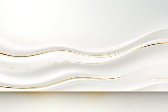 Abstract white background with gold lines and subtle texture.