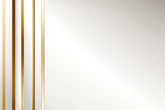 Abstract white background with golden lines.