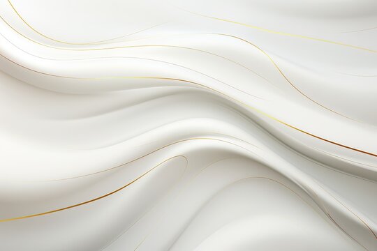Abstract white background with golden lines.