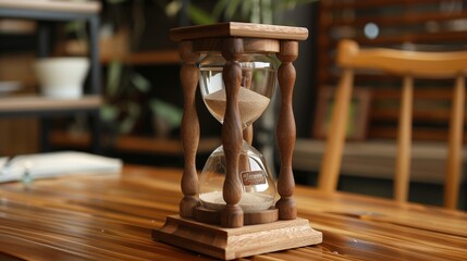 Poster - A personalized sand clock, with engraved names or messages, making it a unique and meaningful gift for special occasions.