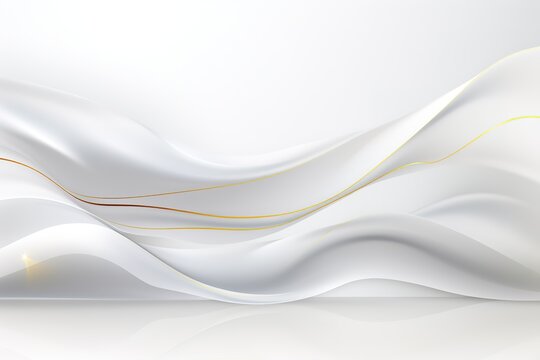 Abstract white background with subtle golden lines.