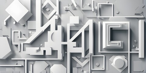 abstract minimalist wallpaper illustration representing artificial intelligence