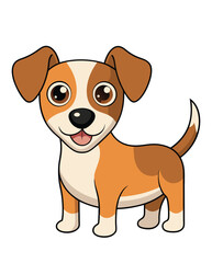 Wall Mural - Cute dog cartoon character illustration