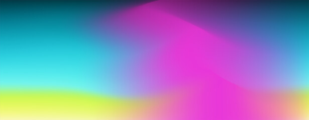 Aufkleber - Blue, pink and yellow blurred background.