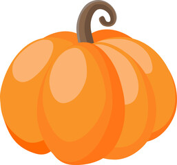 Wall Mural - pumpkin icon. autumn halloween or thanksgiving pumpkin symbol. flat design. orange squash isolated o