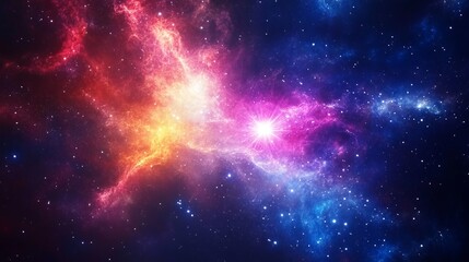 Wall Mural - Vibrant Cosmic Nebula