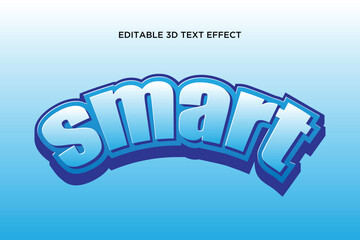 Smart creative 3d text effect design