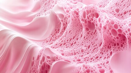 Fototapete - Textured 3D pink background with intricate patterns and soft shadows, perfect for rich and detailed designs.