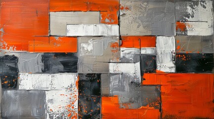 Poster - A stunning and dynamic abstract artwork that showcases an array of bold colors along with geometric forms