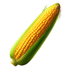 Wall Mural - Corn isolated on transparent background 
