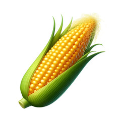 Wall Mural - Corn isolated on transparent background 
