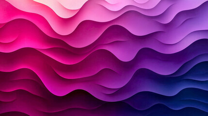 Wall Mural - Vibrant design with overlapping layers of purple and magenta