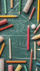 Poster - Diverse Group of Elementary School Children Learning and Playing in Classroom Setting During Morning Routine with Colorful Educational Background