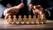 © JoanVtGarcia - Concepto de estrategia empresarial de trabajo en equipo de liderazgo de gestión de recursos humanos