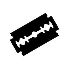 Razor blade icon. Razor blade. Shaving attribute.