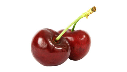 Cherry isolated on white background.