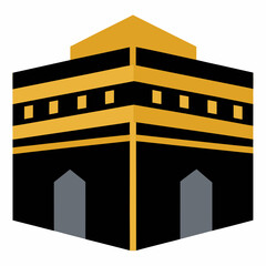 Wall Mural - Hajj, kaaba  Art vector illustration