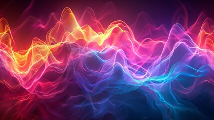 Neon Chromatic Dynamics: Dynamics visualized with neon chromatic colors, creating a vibrant and dynamic abstract pattern.