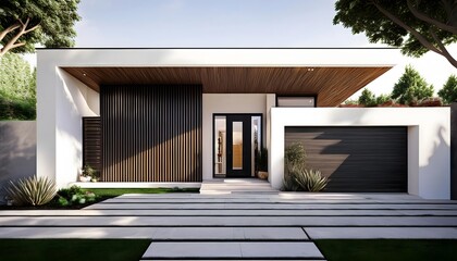 Wall Mural - Exterior of a modern house