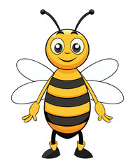 Wall Mural - bee cartoon character design