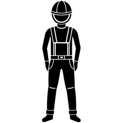 Wall Mural - The man a head on helmet art vector